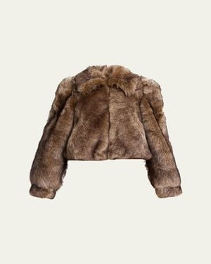 Chloé Brushed Shearling Jacket - Natural