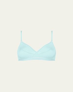 Eres Lydia Soyeuse Wireless Recycled Jersey Bra - Blue