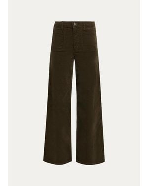 FRAME Le Slim Palazzo Modernist Pocket Corduroy Jeans - Multicolor