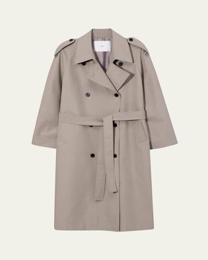 DUNST Oversized Trench Coat - Natural