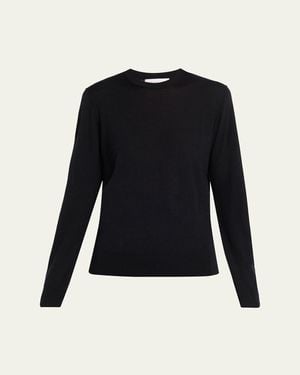 Michael Kors Crewneck Wool-Blend Sweater - Blue