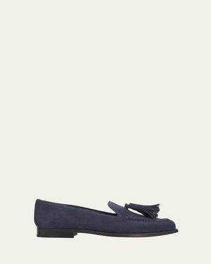 Church's Renee Suede Tassel Loafers - Blue