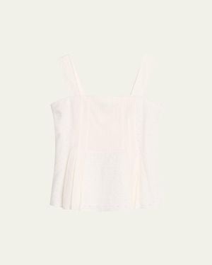3.1 Phillip Lim Broderie Anglaise Sleeveless Top - Natural