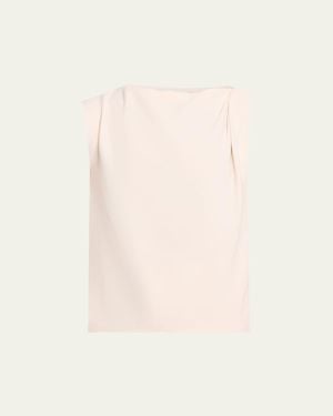 Vince Draped Shoulder Top - Natural
