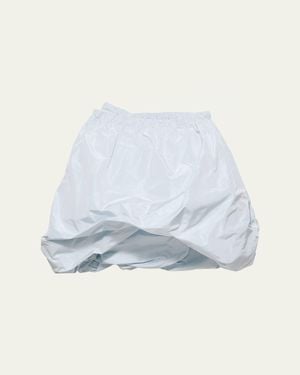 Prada Silk Taffeta Balloon Skirt - Blue