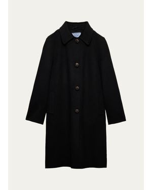 Prada Cashmere-Wool Coat - Black