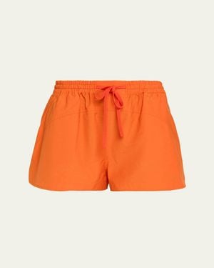 A.L.C. Camden Drawstring Shorts - Orange