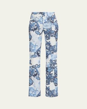 Alice + Olivia Teeny Bootcut Pants - Blue