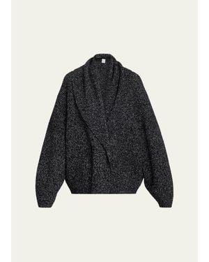 TOTEME Oversized Shawl-Lapel Cardigan - Blue