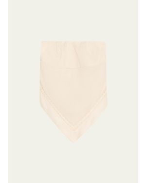 Jonathan Simkhai Lahni Strapless Linen Lace Top - Natural