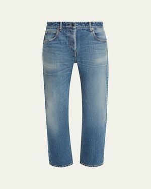 The Row Riaco Straight-Leg Ankle Jeans - Blue