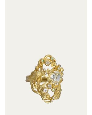 Lene Vibe 18K Multi-Diamond Insect Ring - Metallic