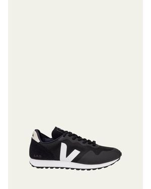 Veja Sdu Mesh Jute Raffia Runner Sneakers - Black