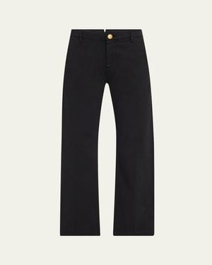 Kobi Halperin Hope Straight-Leg Stretch Cotton Pants - Black