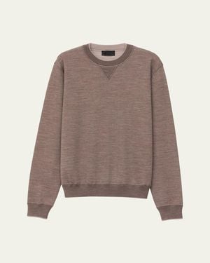 Iris Von Arnim Dawson Wool Crewneck Sweater - Brown
