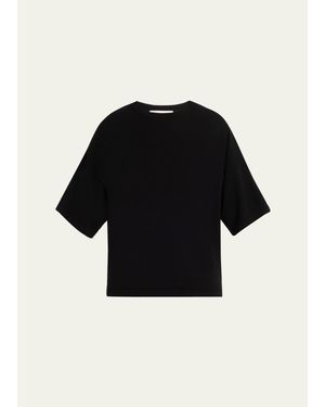 Michael Kors Shaun Crewneck Boxy Tee - Black