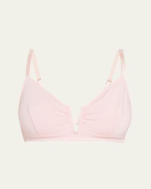 Videris Lingerie Angela Ruched Wireless Bra - Pink