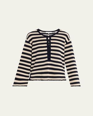 FRAME The Easy Captain Pullover - Black
