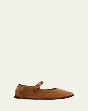 Vibi Venezia Delfina Velvet Mary Janes - White