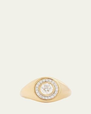 Jamie Wolf 18K And Bezel Set Round Diamond Ring - Natural