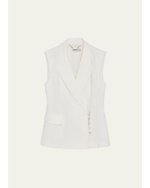 Jonathan Simkhai Valarie Blazer Vest - Natural