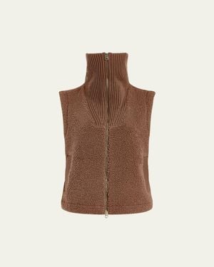 Varley Aspen Sherpa Gilet - Brown