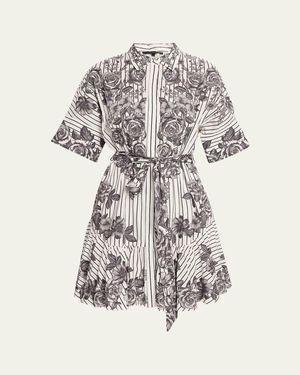Kobi Halperin Hayden Belted Mini Dress - White