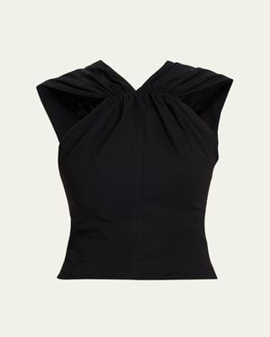 A.L.C. Elouise V-Neck Top - Black