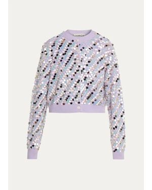 Zankov Thyso Merino Wool-Cashmere Crop Cardigan - White