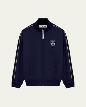 Loewe Poly Satin Track Jacket - Blue