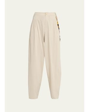 DARKPARK Phebe Tapered Cotton Pants - Natural