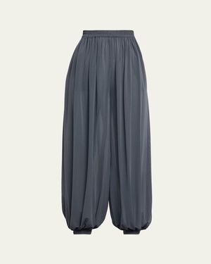 Ronny Kobo Dickens Tissue Jersey Balloon Pants - Blue