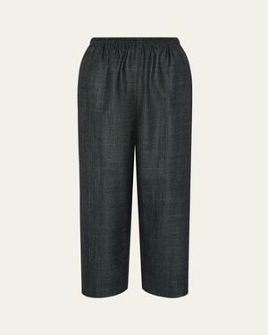 Eskandar Japanese Wool Plaid Pants - Multicolor