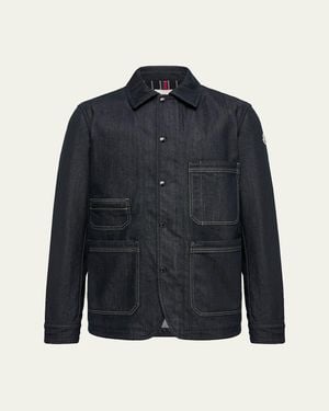 Moncler Haderu Denim Shirt Jacket - Blue
