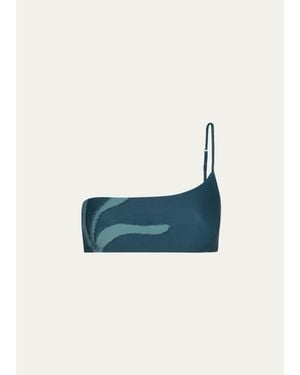 ViX Selma Ana One-Shoulder Bikini Top - Blue