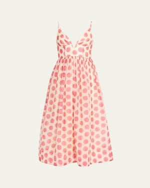 Cara Cara Pero Printed Sleeveless Midi Dress - Pink