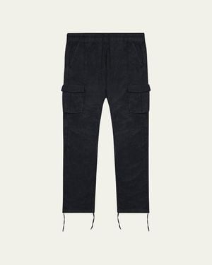 John Elliott Cotton Sateen Cargo Pants - Blue