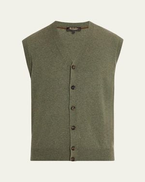 Loro Piana Baby Cashmere Knit Classic-Fit Vest - Green
