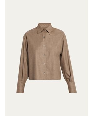 Maria McManus Stretch-Wool Shirt - Natural