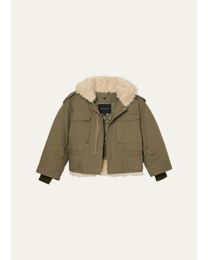 Marc Jacobs Crop Cargo Parka - Natural