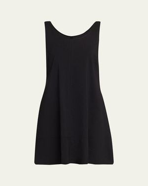 Theory Flared Tank Dress - Black