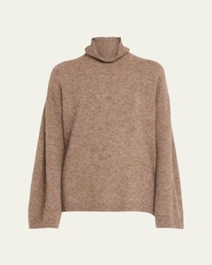 Sea Mallory Combo Turtleneck Sweater - Natural