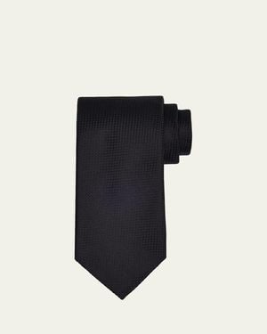 Tom Ford Jacquard Silk Tie - Black