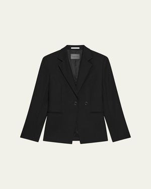 Helmut Lang Wool Gabardine Blazer - Black