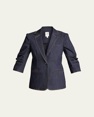 Cinq À Sept Khloe Denim Blazer - Blue