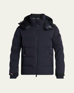 Moncler Stretch Nylon Montgetech Puffer Jacket - Blue
