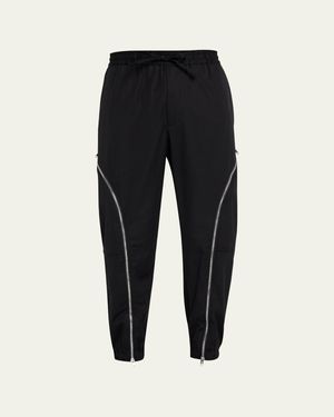 3.1 Phillip Lim Curve-Zip Cargo Jogger Pants - Blue