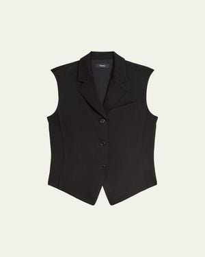 Theory Notch-Lapel Vest - Black