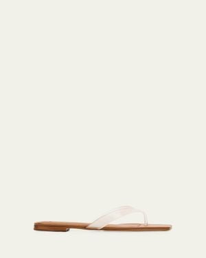 Vince San Juan Jelly Flat Thong Sandals - Natural