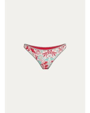 Ramy Brook Isla Floral Bikini Bottom - White